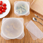 4Pcs/lot Reusable Silicone Magic Wrap