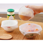 4Pcs/lot Reusable Silicone Magic Wrap