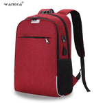 WANGKA USB Charging Anti-theft Backpack