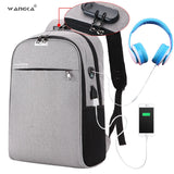 WANGKA USB Charging Anti-theft Backpack